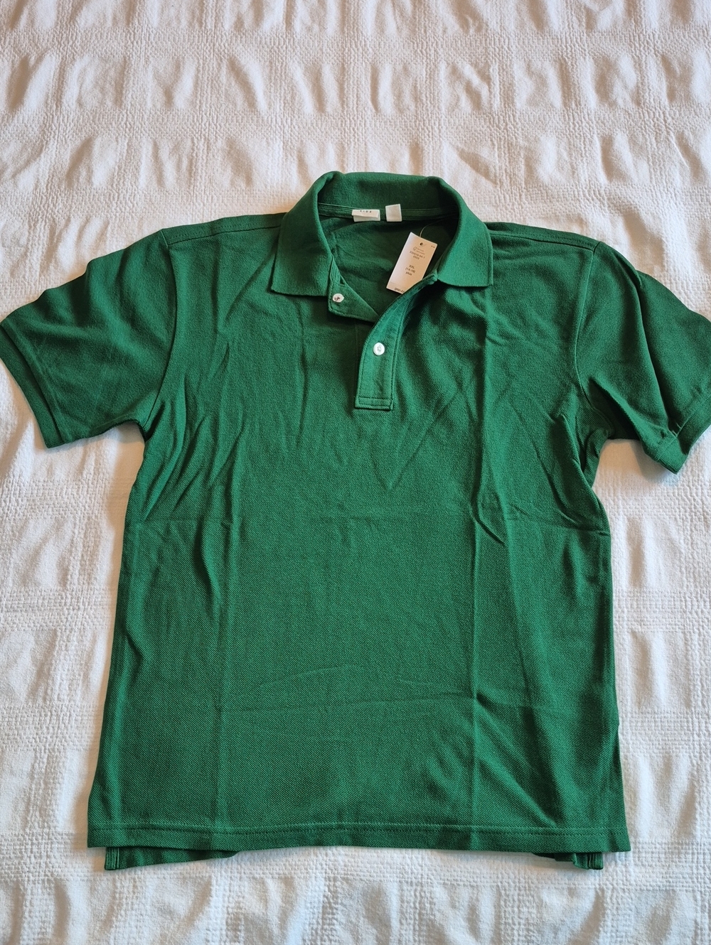 Gap boys xxl green polo shirt 2 button closure NWT